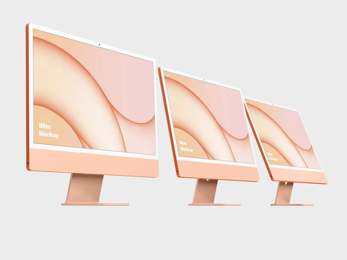 iMac 24-inch Mockups, 14