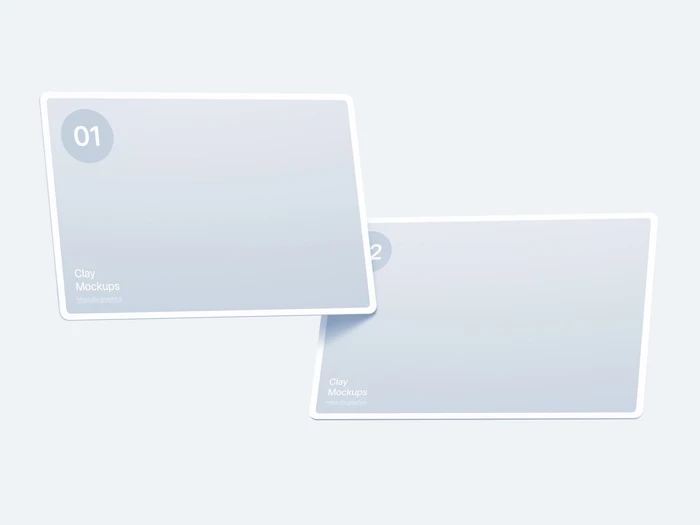 Monitor Clay Mockups, 11