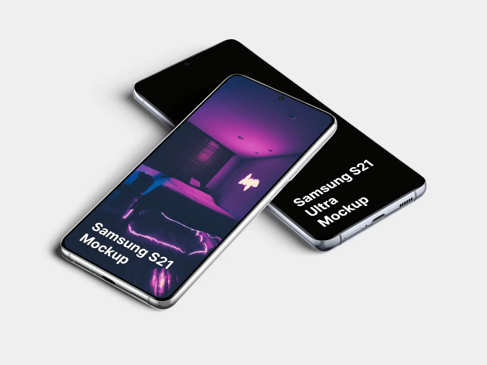 Free Galaxy S21 Mockups 2
