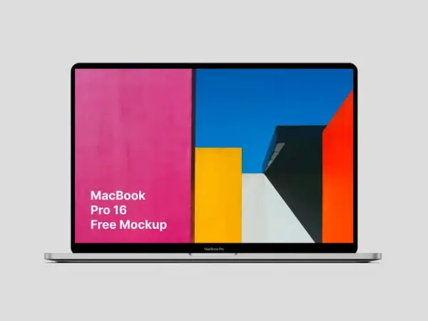 Free MacBook Pro 16 Mockup