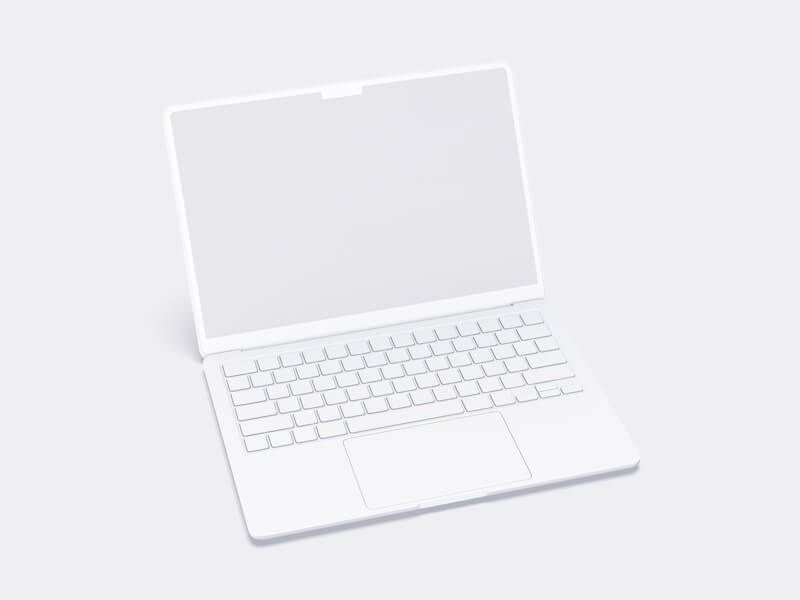 MacBook Air (M2) Clay Mockups, 06