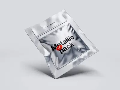 Metallic Packages Mockups