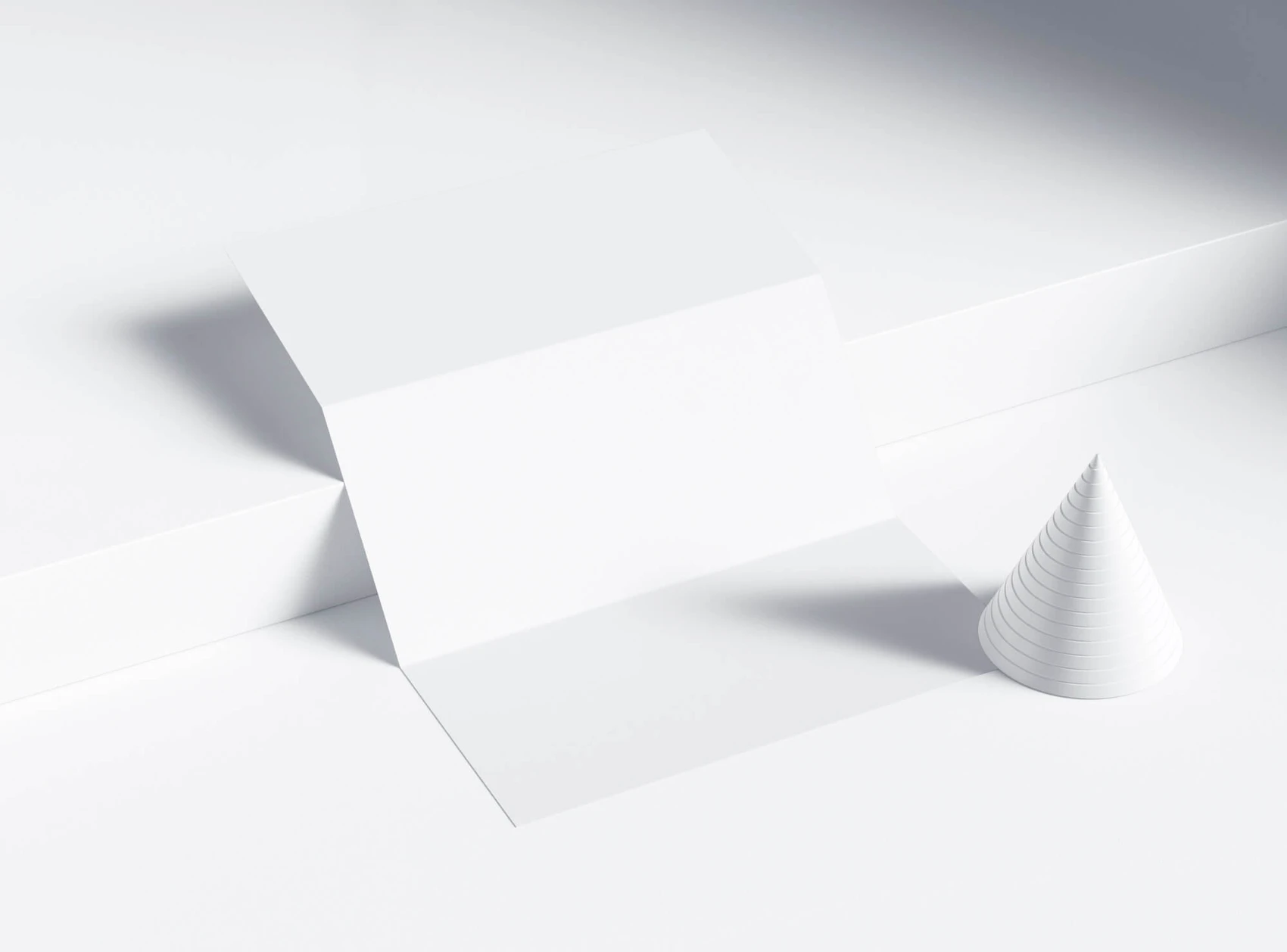 Free Realistic Folded Paper Mockup 2
