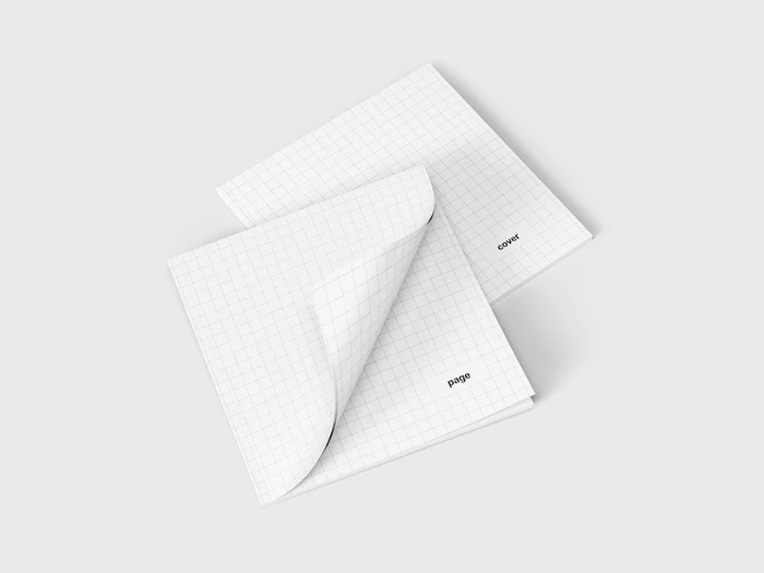 Magazine Mockups, Square, 09
