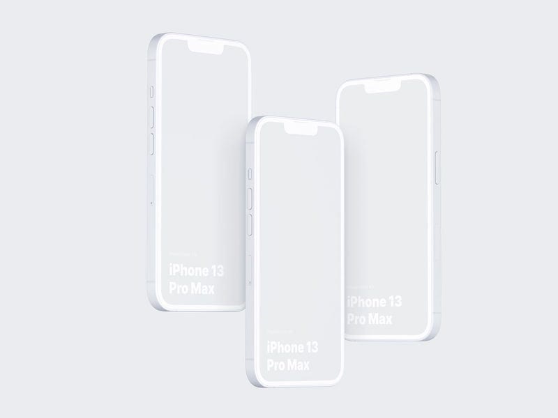 iPhone 13 Pro Clay Mockups: 08