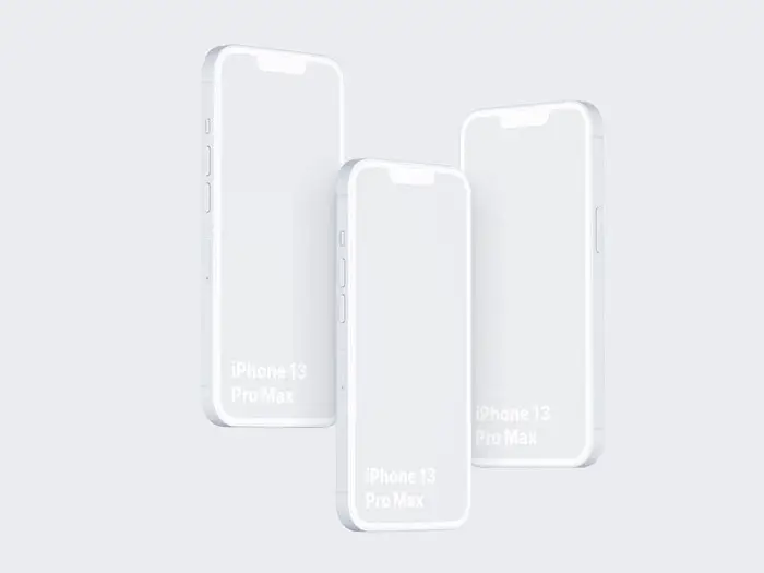 iPhone 13 Pro Clay Mockups: 08