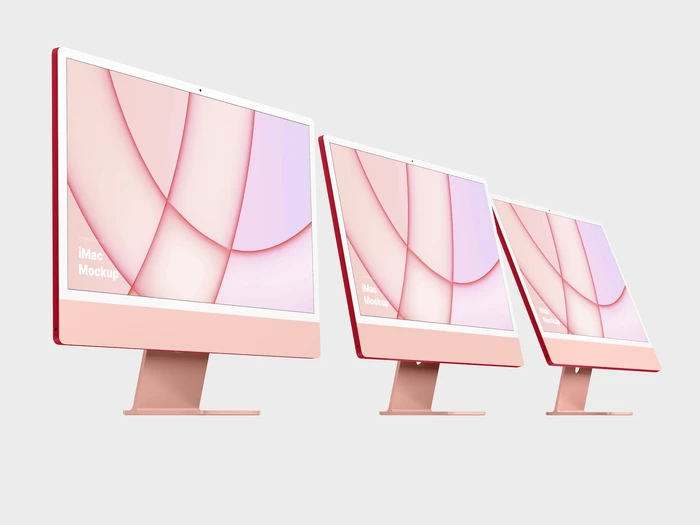 iMac 24-inch Mockups, 14