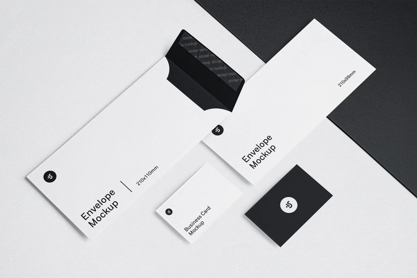Envelope and Business Card Mockups 1