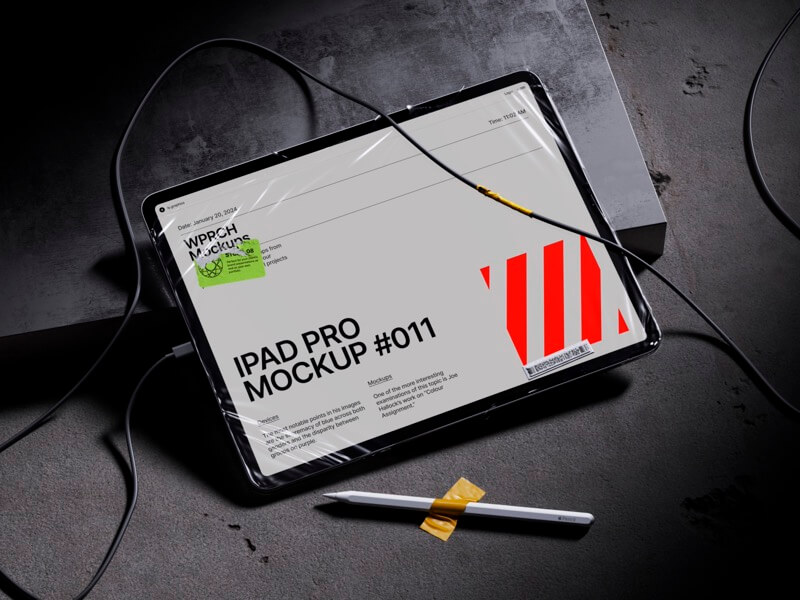 Bvge, iPad Pro Mockup and Sticker Mockups, 11