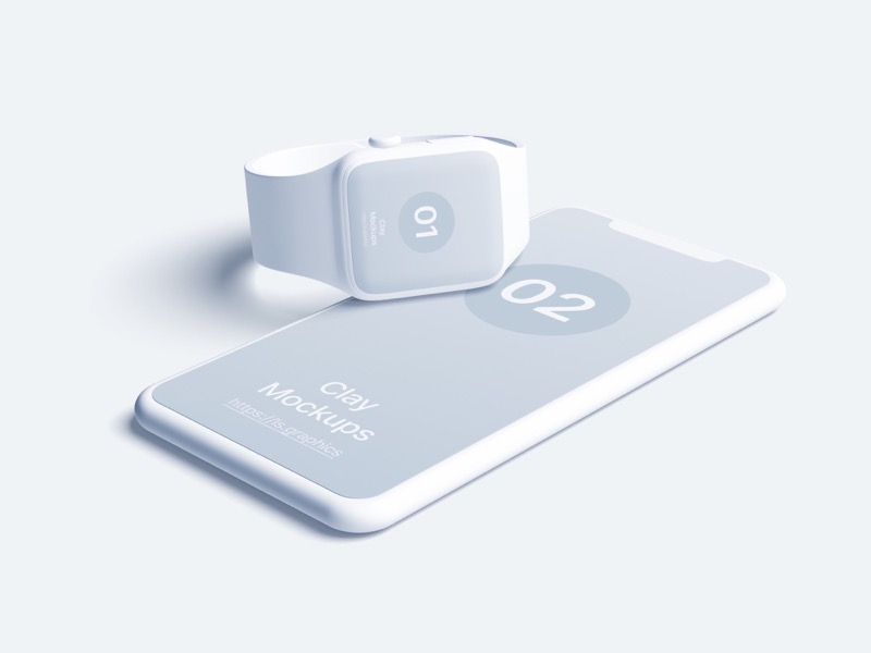 Watch Clay Mockups, 04