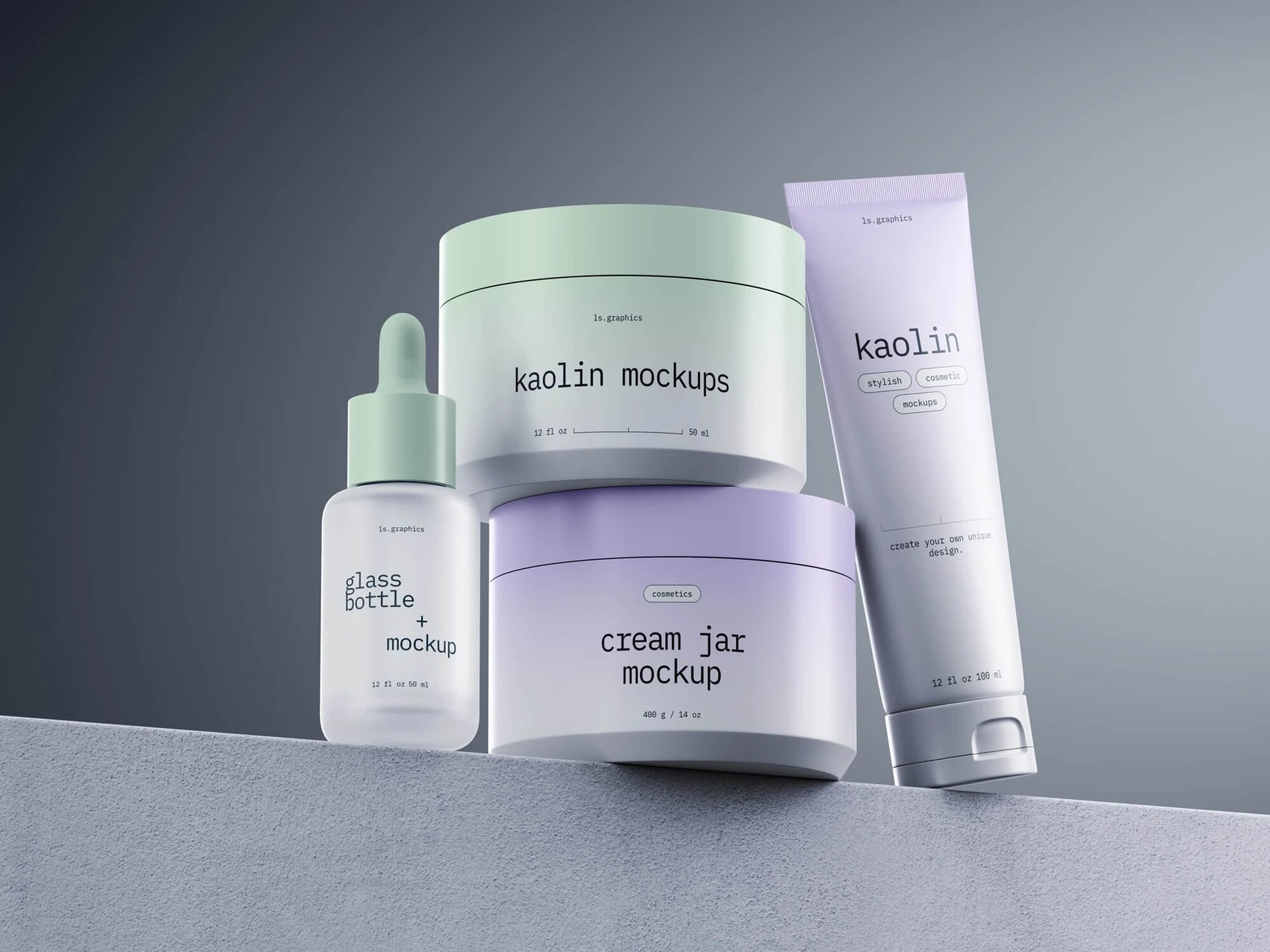 Kaolin, Cosmetic Mockups, 16 1