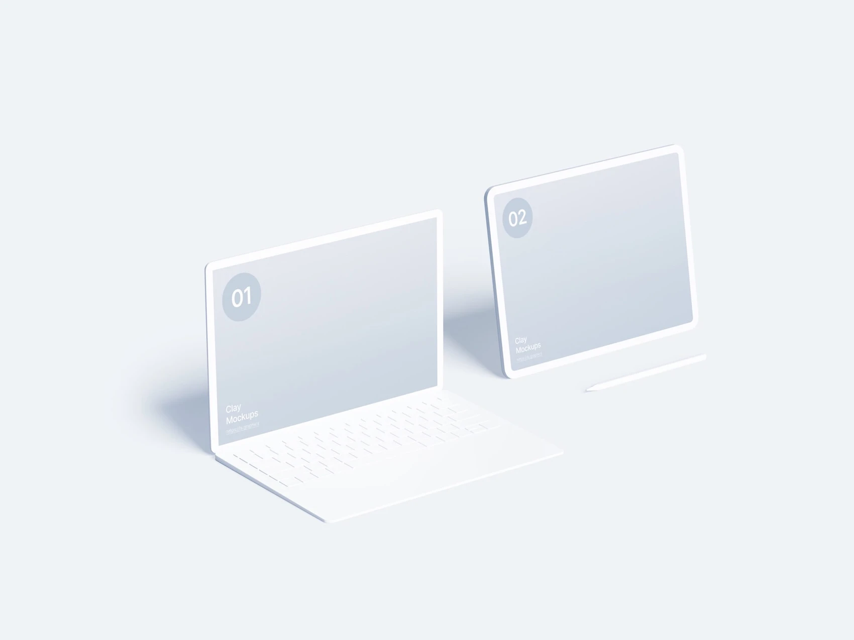 iPad Clay Mockups, 03 1