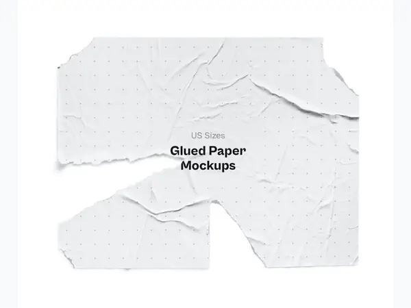 Glued Paper Mockup, US, 14