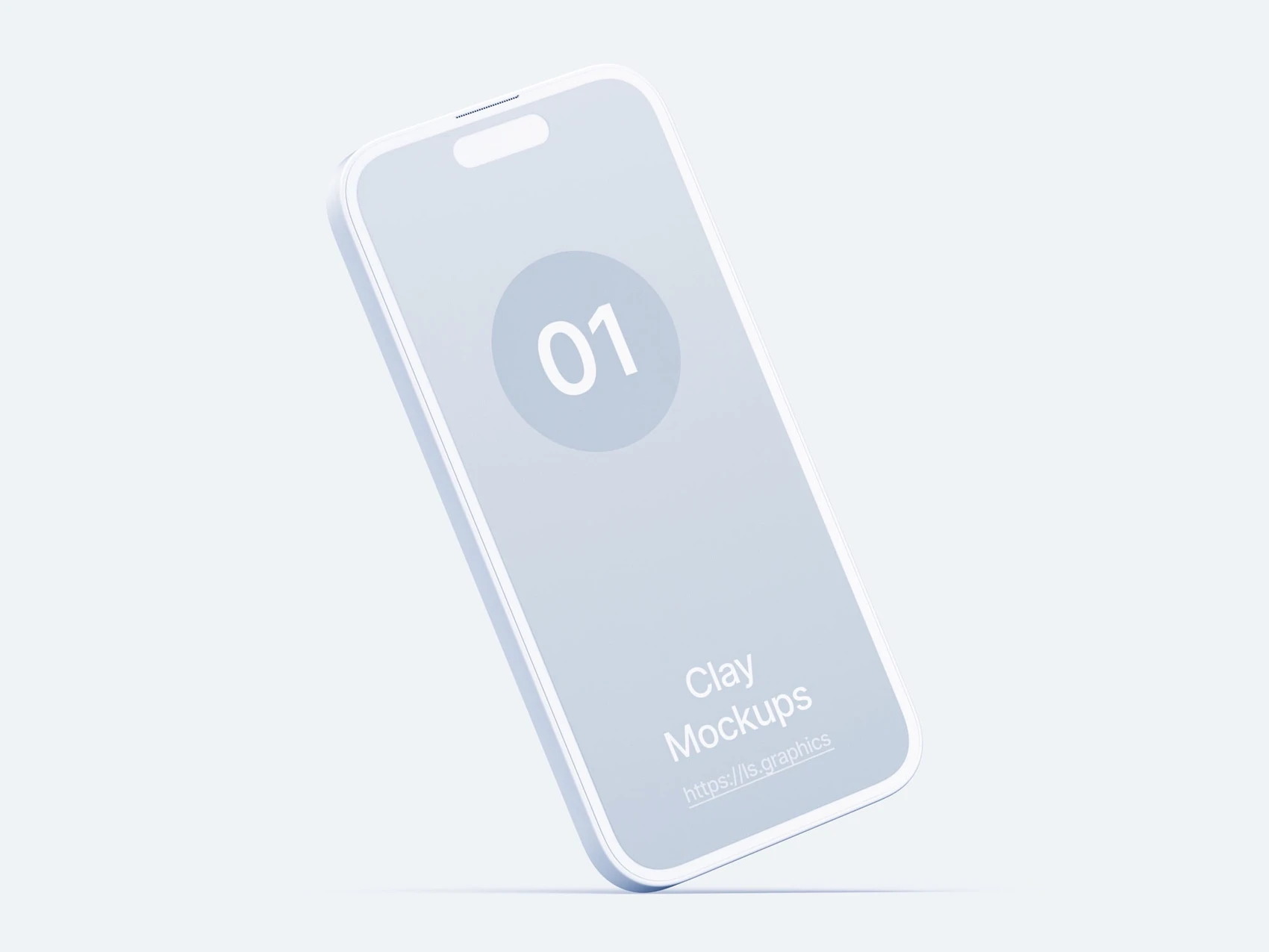 iPhone 14 Pro Clay Mockups, 07 1