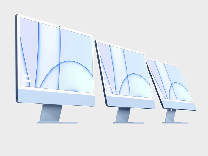 iMac 24-inch Mockups, 14