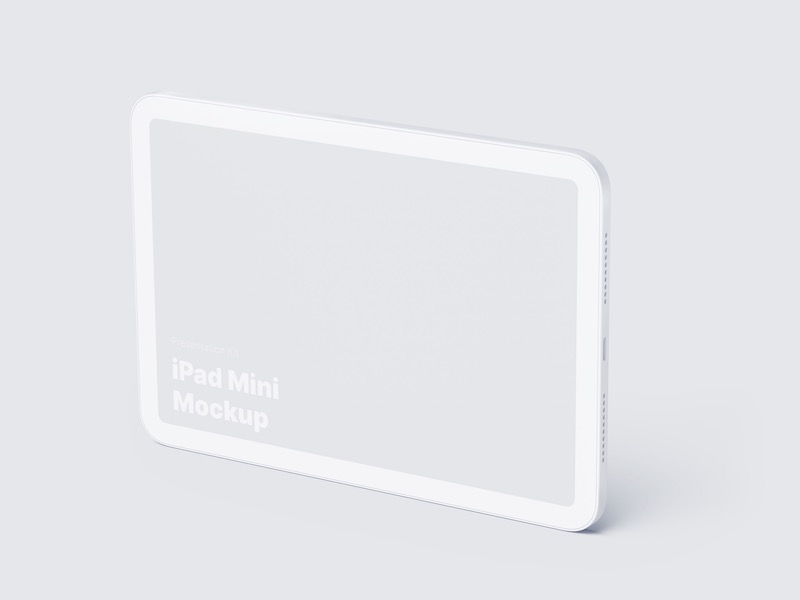 iPad Mini Clay Mockups, 06