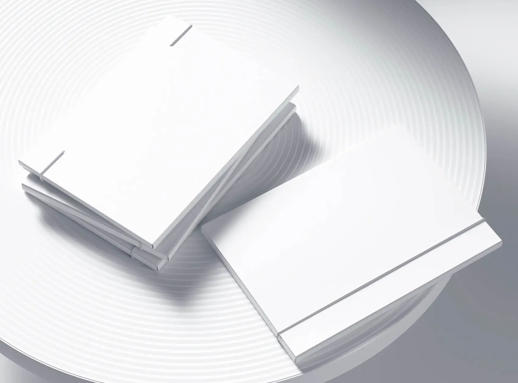 Free 4 Photorealistic Folders Mockup 2
