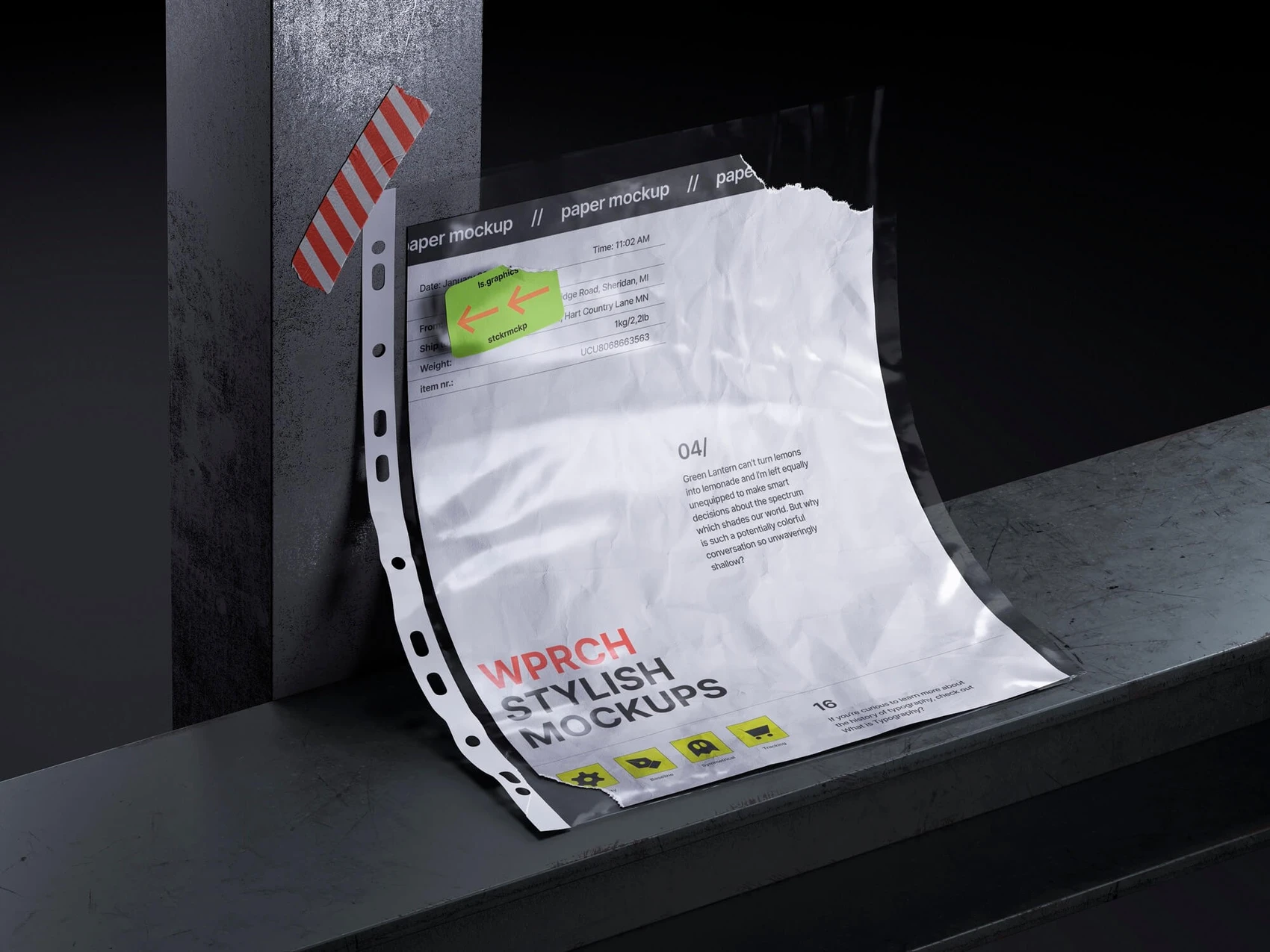 Bvge, Paper Mockup, Sticker Mockup, US, 09 1