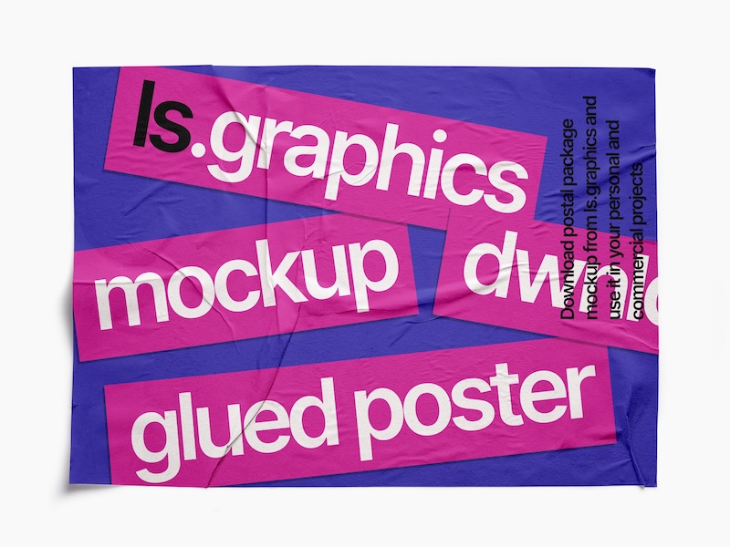 Glued Paper Mockup, EU, Textured, 12