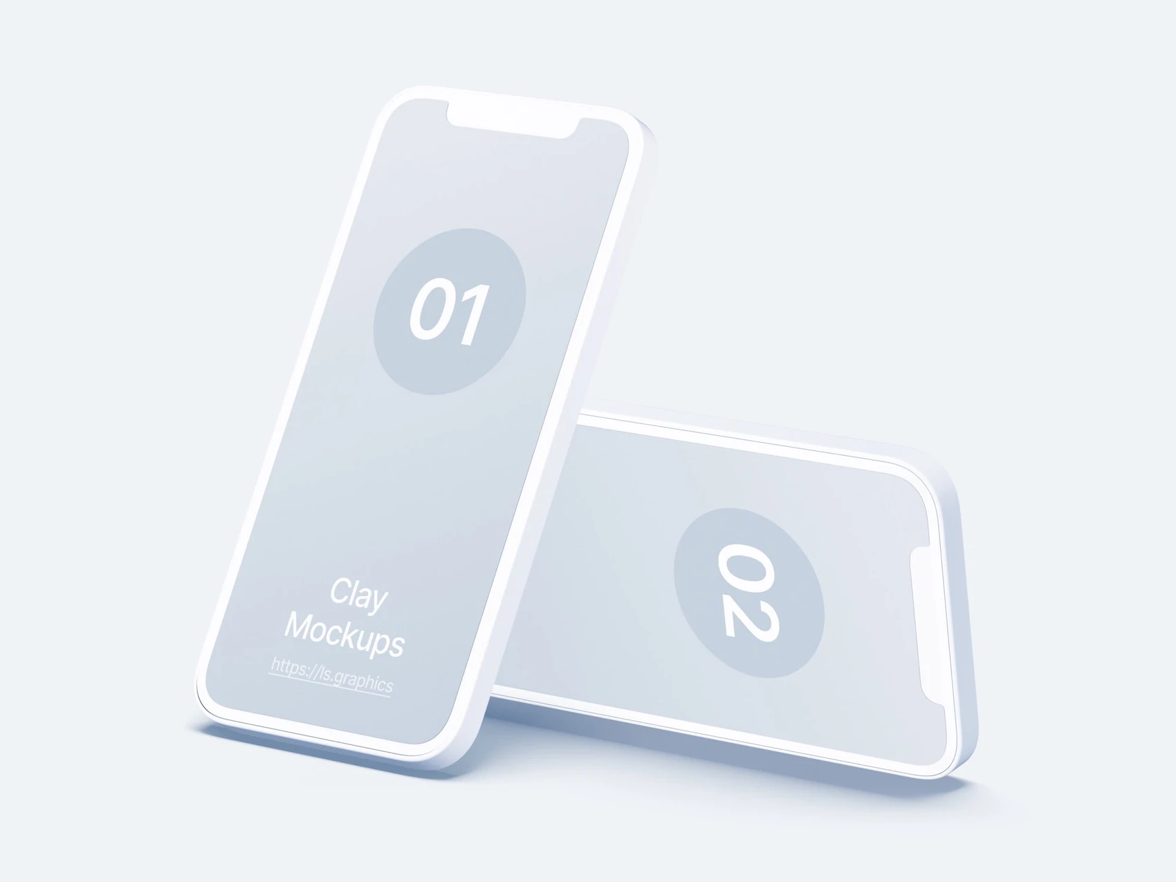 iPhone 12 Pro Clay Mockups, 04 1