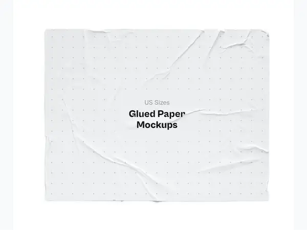 Glued Paper Mockup, US, 05