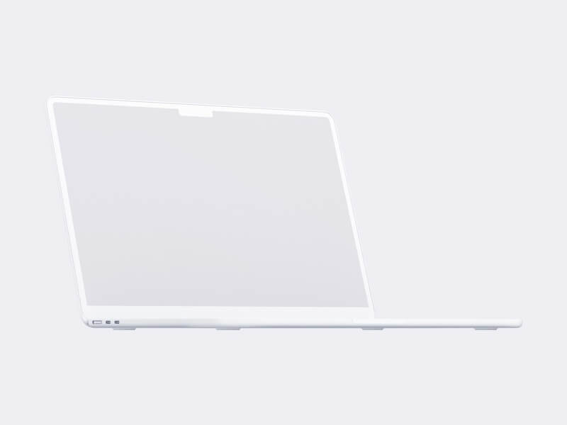 MacBook Air (M2) Clay Mockups, 17