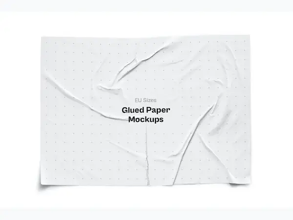Glued Paper Mockup, EU, 11