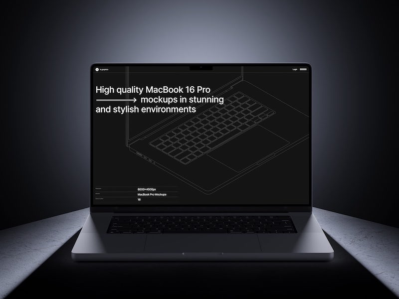 B-Mockups: Macbook Pro, 08