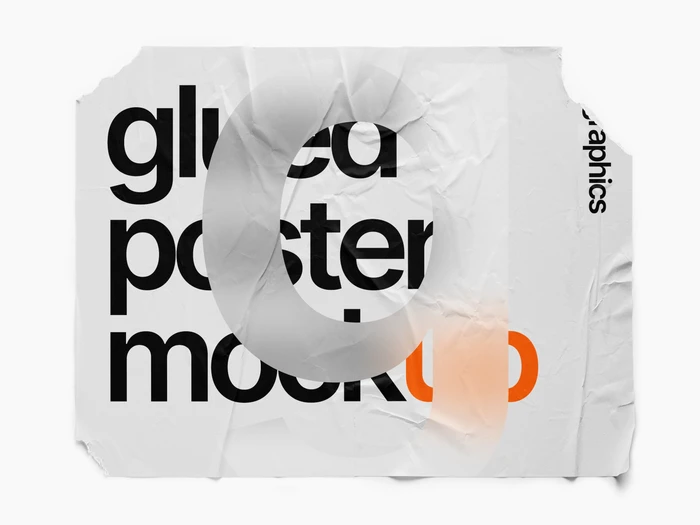 Glued Paper Mockup, US, Simple, 13