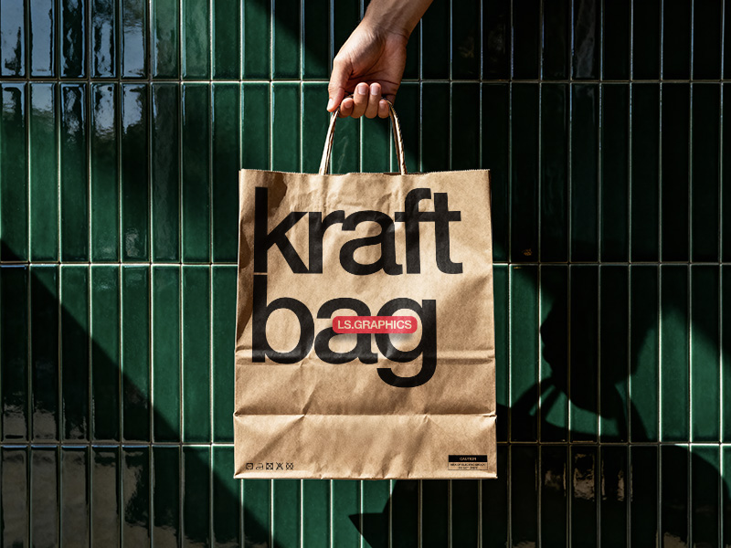 Kraft Paper Bag Mockup