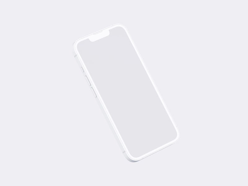 iPhone 14 Clay Mockup, 17
