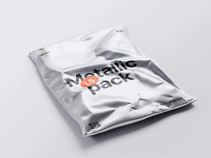 Metallic Packaging Mockup, 02