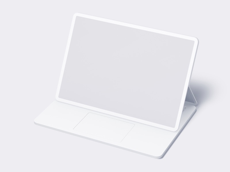 Laptop Studio Clay Mockups: 19