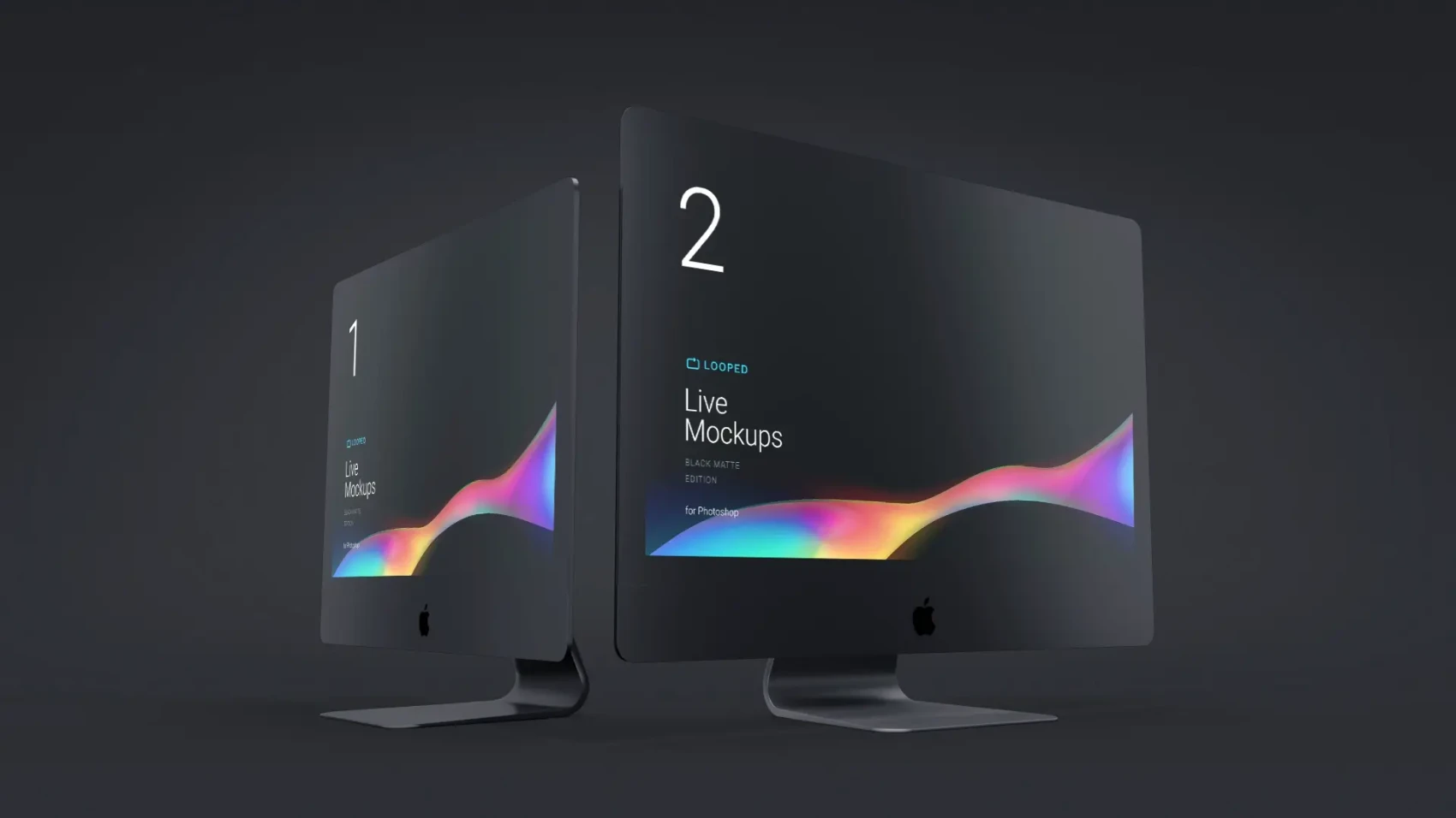 8 Black Clay Apple Devices Mockups 1