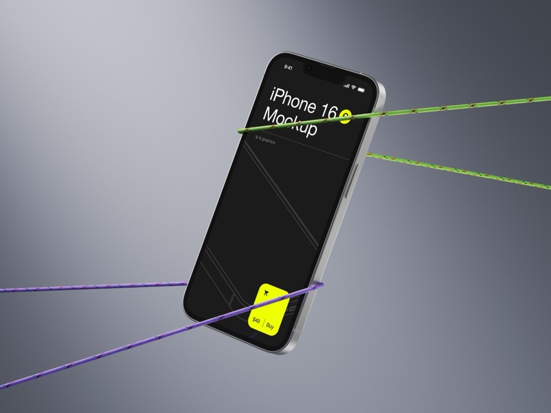 Z-Mockups, iPhone 16e, Scene 01