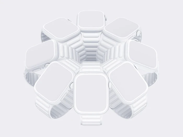 Watch Series 7 Clay Mockups, 07