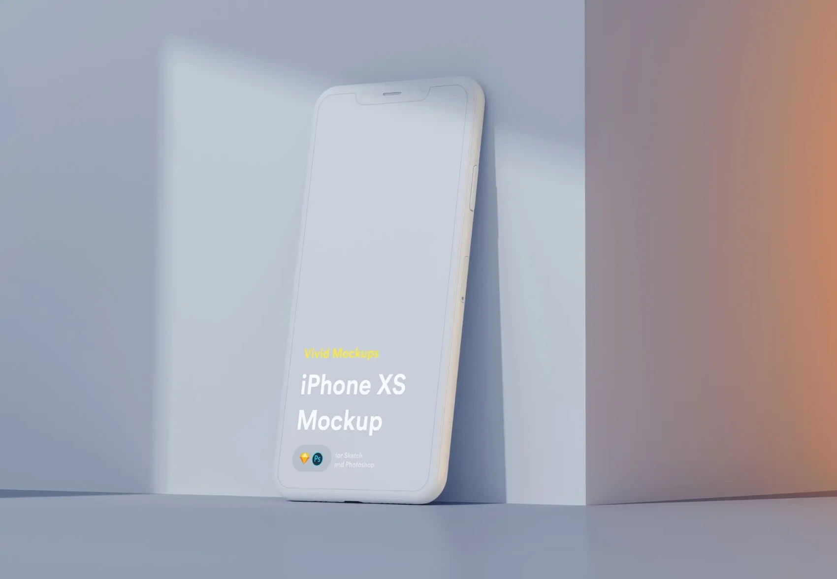 Free Vivid iPhone X Mockup 4