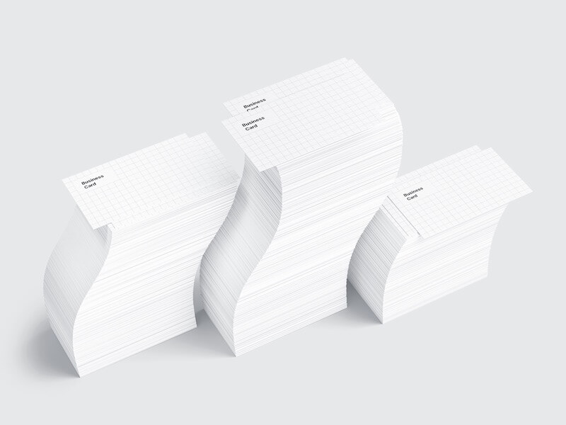 Business Card Mockups, US-Angled, 03