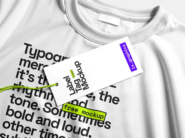 Free Label Tag Mockup