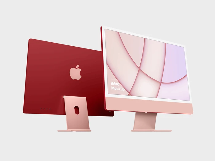 iMac 24-inch Mockups, 13