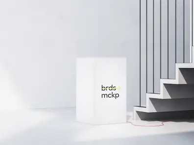 Creative Banner Mockup with Backlight, Environment, 28
