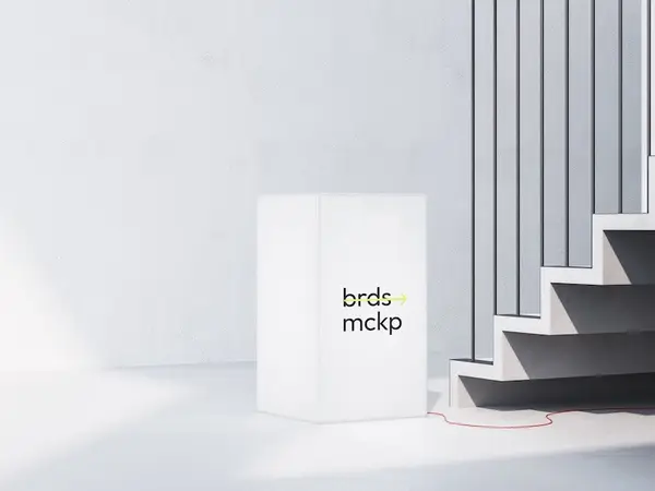 Creative Banner Mockup with Backlight, Environment, 28