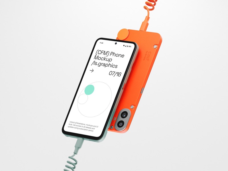 S-Mockup, CMF Phone Mockup, Scene 09