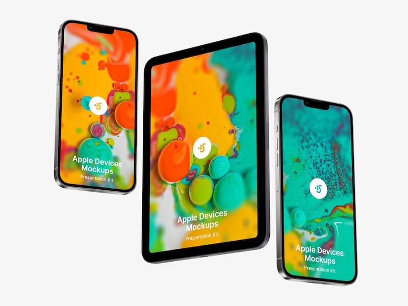 Apple Mockups Bundle, Realistic, 16