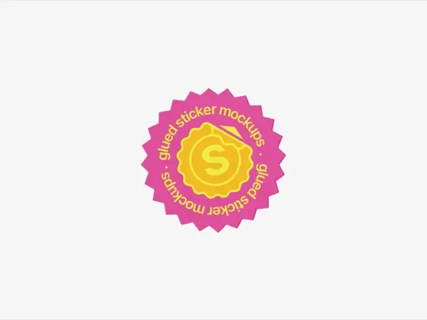Torn Sticker Mockup, Scene 21