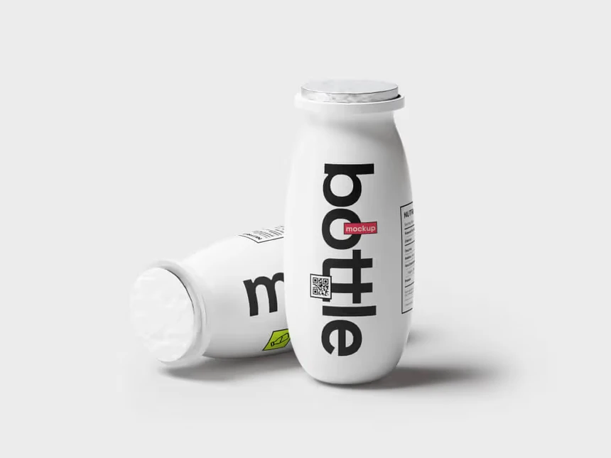Yogurt Bottle Mockups 5