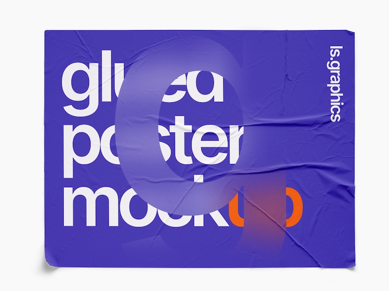 Glued Paper Mockup, US, Glossy, 17