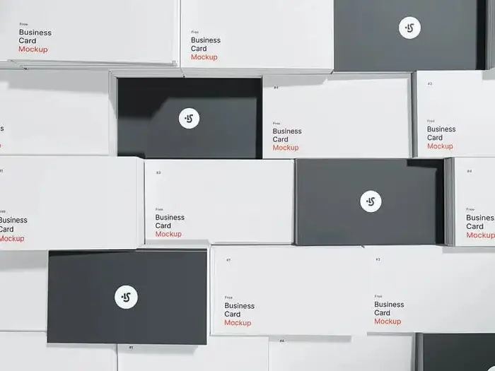 Stack of Free Business Card Mockups