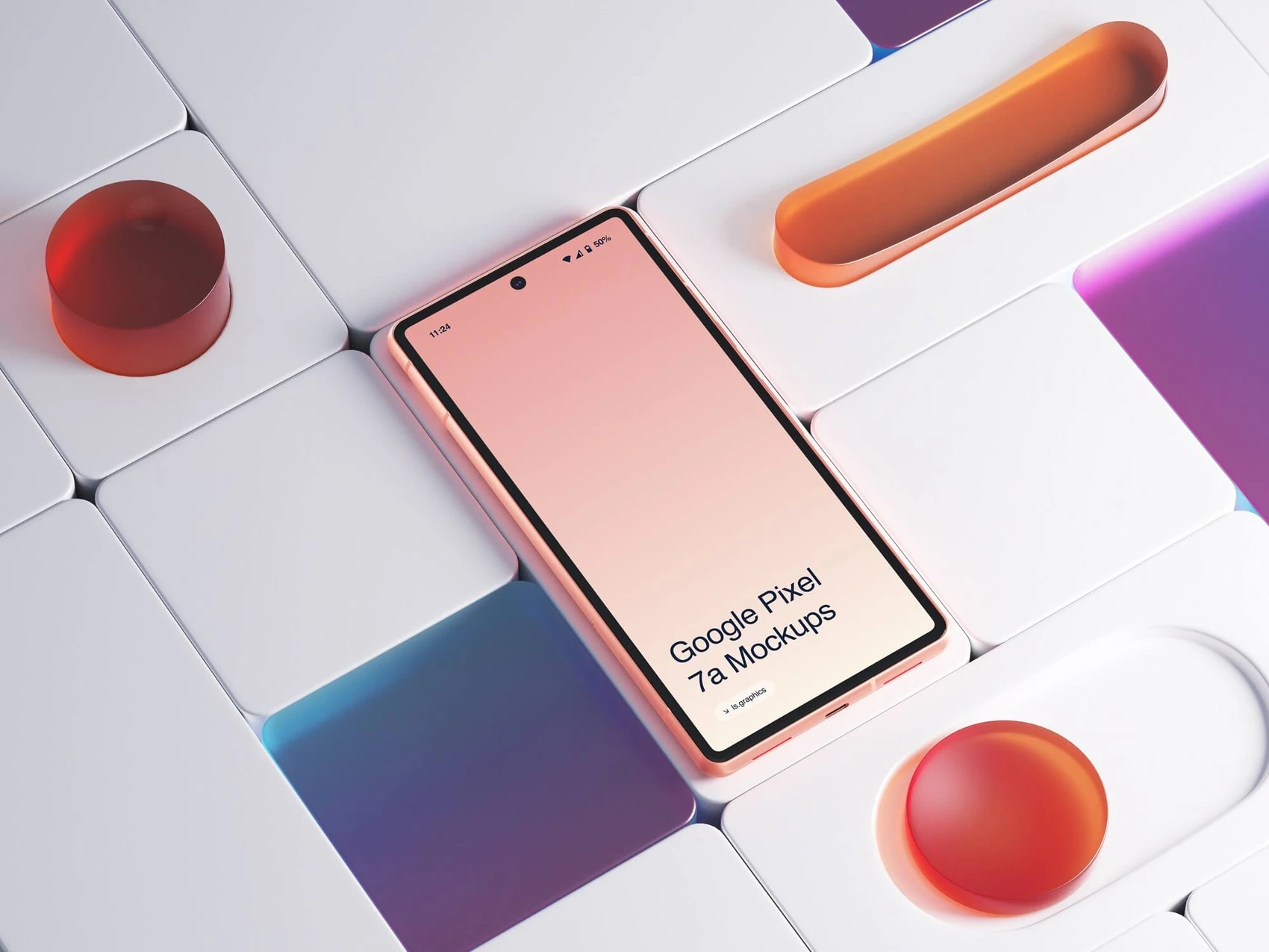 H-Mockups: Google Pixel 7a, 01 1
