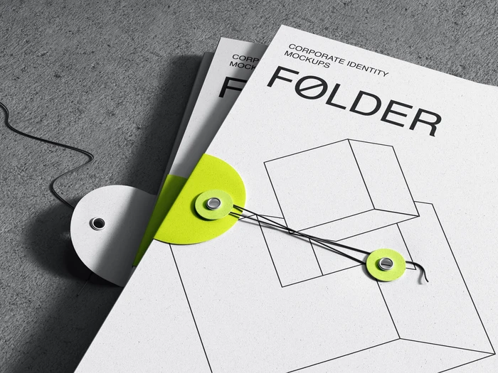 Qubus, Minimalistic String Folder Mockups, US, 17